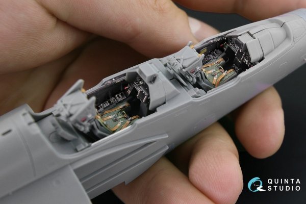 Quinta Studio QD48117 Mirage 2000N 3D-Printed &amp; coloured Interior on decal paper (Kinetic) 1/48