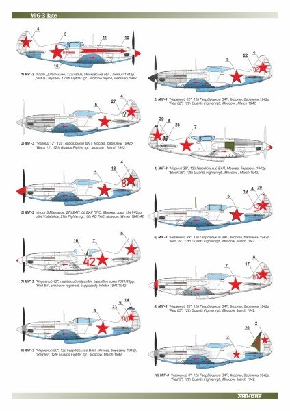 Armory Models 72012 MiG-3 late production - "Winter Air Defence" 1/72