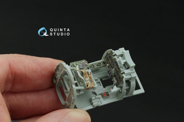 Quinta Studio QD48469 A6M2 Zero (Nakajima Prod.) 3D-Printed coloured Interior on decal paper (Academy) 1/48