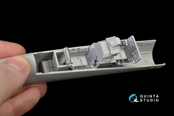 Quinta Studio QD48051 F/A-18F late / EA-18G 3D-Printed &amp; coloured Interior on decal paper (for Hasegawa kit) 1/48