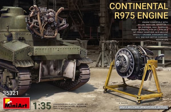 MiniArt 35321 Continental R975 Engine 1/35