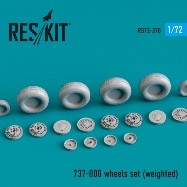 RESKIT RS72-0370 BOEING 737-800 WHEELS SET (WEIGHTED) 1/72