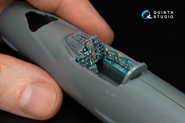 Quinta Studio QD+48578 MiG-21MF Fishbed-J (Gorkiy plant) 3D-Printed &amp; coloured Interior on decal paper (Eduard) (with 3D-printed resin parts) 1/48