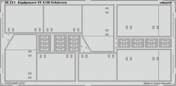 Eduard 36317 Jagdpanzer IV L/48 Schürzen DRAGON 1/35