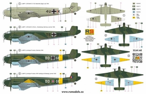 RS Models 92276 Junkers Ju-86P 1/72