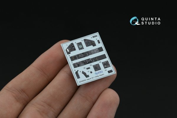 Quinta Studio QD48606 Jaguar Gr.1 3D-Printed &amp; coloured Interior on decal paper (Kitty Hawk) 1/48