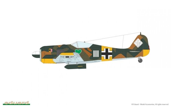 Eduard 84117 Fw 190A-4 w/ engine flaps &amp; 2-gun wings 1/48