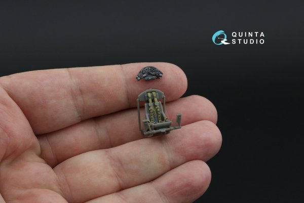 Quinta Studio QD48502 Bristol Bulldog Mk.II 3D-Printed coloured Interior on decal paper (Airfix) 1/48