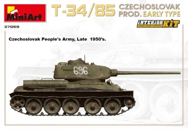 Miniart 37069 T-34/85 Czechoslovak Prod. Early Type 1/35