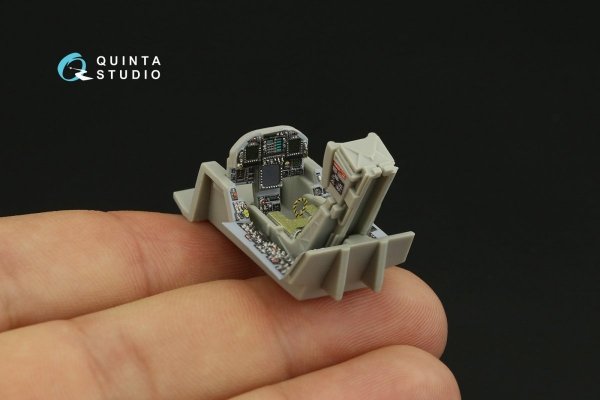Quinta Studio QD48279 F/A-18C early 3D-Printed &amp; coloured Interior on decal paper (HobbyBoss) 1/48