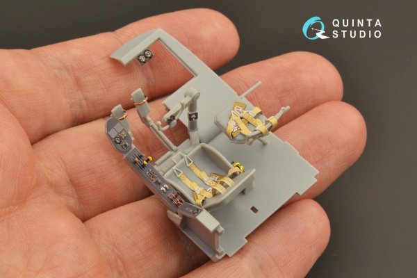 Quinta Studio QD48266 He 111H-3/H-6 3D-Printed &amp; coloured Interior on decal paper ( ICM ) 1/48
