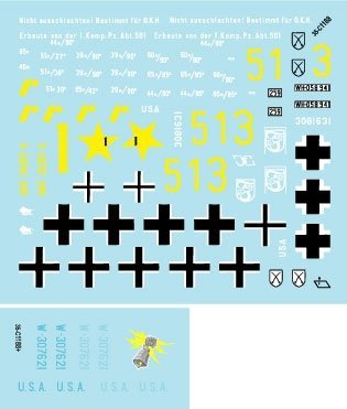 Star Decals 35-C1188 German Sherman 1/35