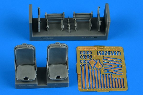 Aires 4914 Sea King HAR Mk.3/5/AEW Mk.2A pilot &amp; co-pilot seats 1/48 Hasegawa