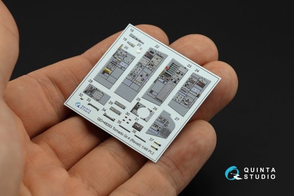 Quinta Studio QDS+48263 Tornado GR.4 3D-Printed coloured Interior on decal paper (Revell) (small version) (with 3D-printed resin parts) 1/48