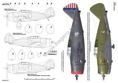 Kagero 7122 Republic P-43 Lancer EN/PL