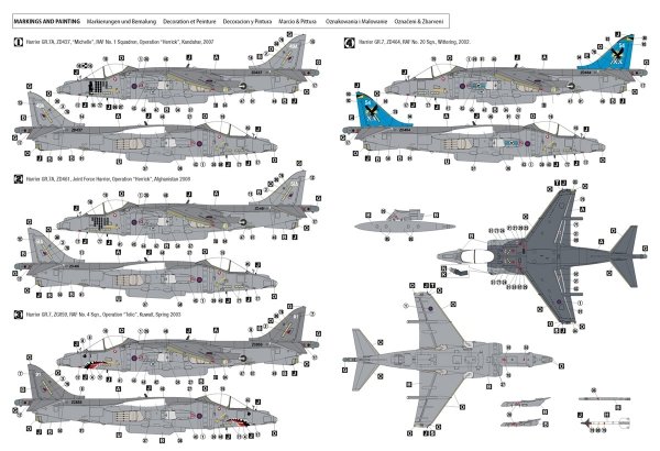 Hobby 2000 48043 Harrier GR.7 ( Hasegawa + CARTOGRAF + MASKI ) 1/48