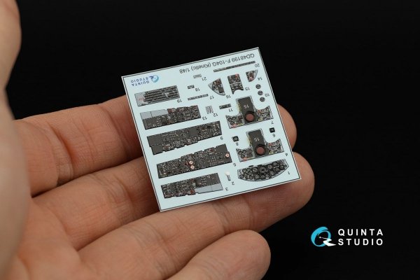 Quinta Studio QD48199 F-104G 3D-Printed &amp; coloured Interior on decal paper (Kinetic) 1/48