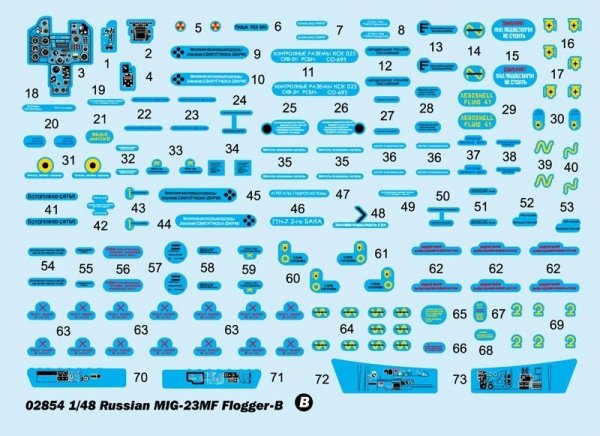 Trumpeter 02854 MIG-23MF Flogger-B (1:48)