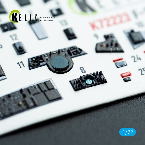 Kelik K72223 F-14B Tomcat - interior 3D decals for Academy kit (1/72)