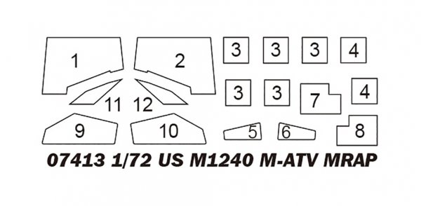 Trumpeter 07413 US M1240 M-ATV MRAP 1/72