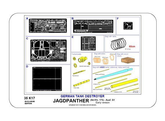 Aber 35K17 Sd,Kfz. 173 Jagdpanther-early version (1:35)