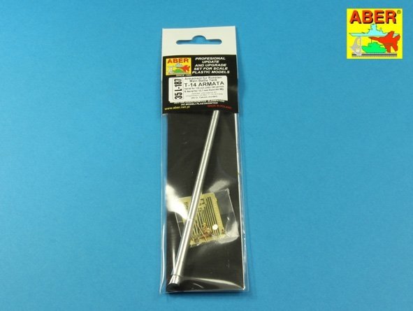 Aber 35L-187 Armament for Russian Main Battle Tank T-14 ARMATA barrel for 125 mm 2A82-1M cannon &amp; barrel for 12,7 mm 1/35