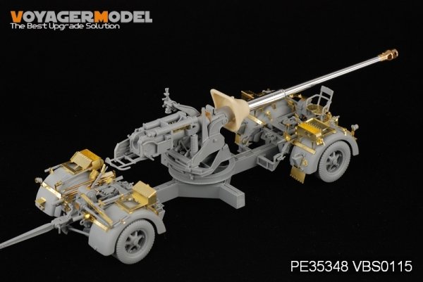 Voyager Model PE35348 WWII German PaK 43/3 L/71 mit Behelfslafette For DRAGON 6522 1/35