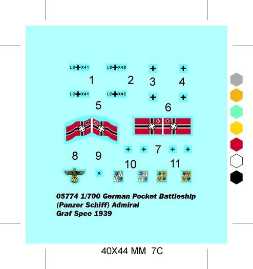 Trumpeter 05774 AD. GRAF SPEE 1:700