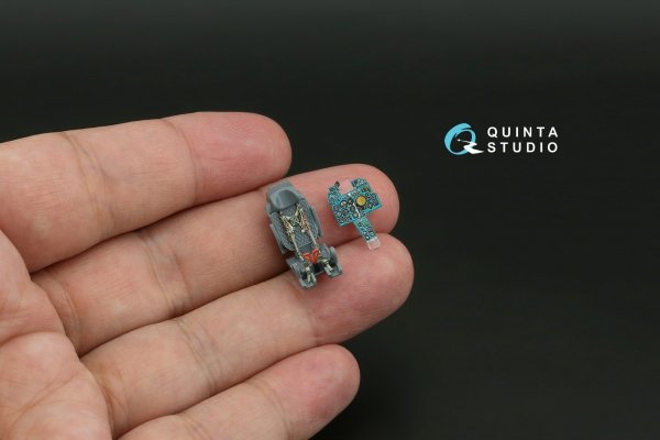 Quinta Studio QD72256 MiG-21MF (Moscow plant) 3D-Printed &amp; coloured Interior on decal paper (Eduard) 1/72