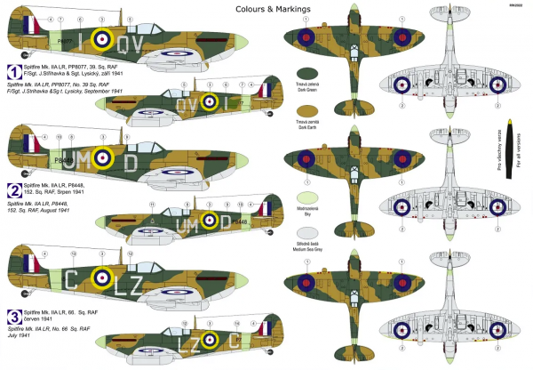Kovozavody Prostejov KPM0305 Spitfire Mk.IIa LR „Long Range“ 1/72