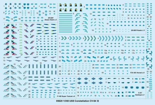 Trumpeter 05620 USS Constellation CV-64 1/350