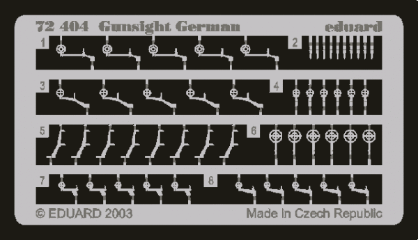 Eduard 72404 Gunsight German 1/72