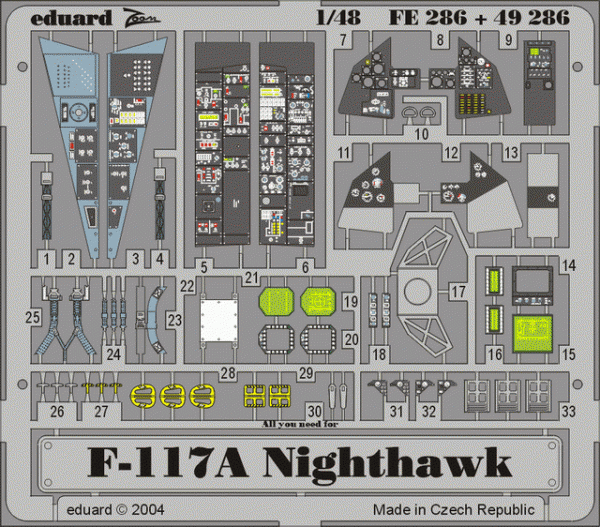 Eduard 49286 F-117A 1/48 Tamiya