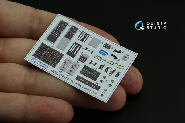 Quinta Studio QD32079 OV-10D 3D-Printed &amp; coloured Interior on decal paper (KittyHawk) 1/32