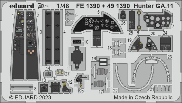 Eduard BIG49393 Hunter GA.11 AIRFIX 1/48