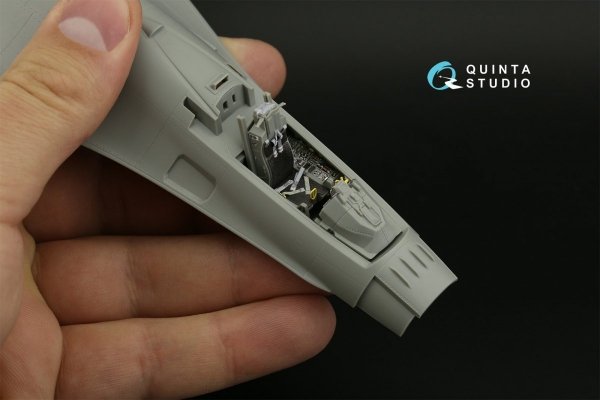 Quinta Studio QD48388 F-16A MLU 3D-Printed &amp; coloured Interior on decal paper (Kinetic) 1/48