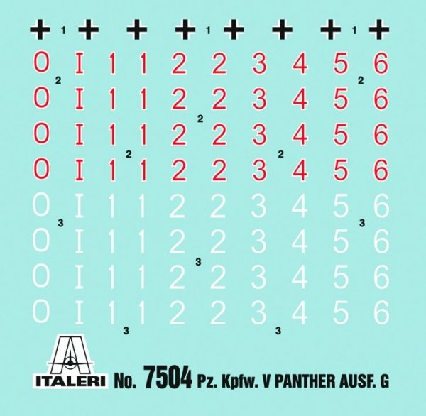 Italeri 7504 PZ. KPFW. V PANTHER AUSF.G (1:72)