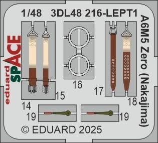 Eduard 3DL48216 A6M5 Zero (Nakajima) SPACE FINE MOLDS 1/48