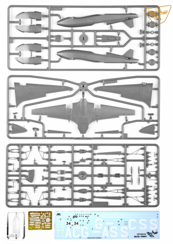 Clear Prop! CP72019 DH.88 COMET ADVANCED KIT 1/72
