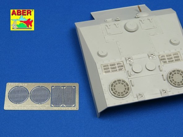 Aber 35G23 Grilles for german self proppeled gun Geschützwagen Tiger für 17cm Kanone 72 (1:35)