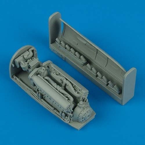 Quickboost QB48195 P-40E Warhawk engine Hasegawa 1/48