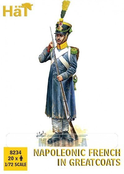 Hat 8234 Napoleonic French in Greatcoats 1:72