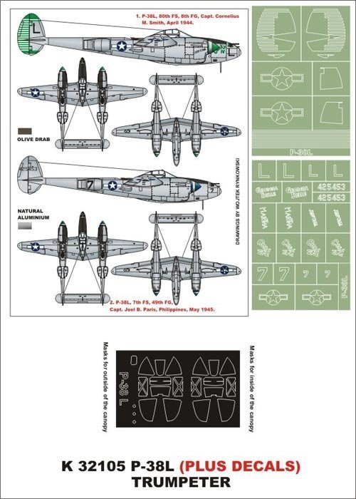 Montex K32105 P-38L 1/32