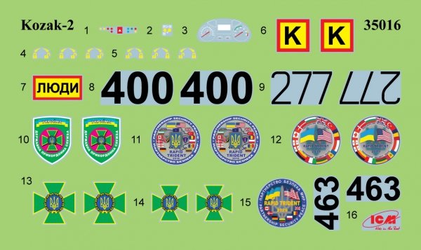 ICM 35016 Kozak-2 State Border Guard Service of Ukraine 1/35