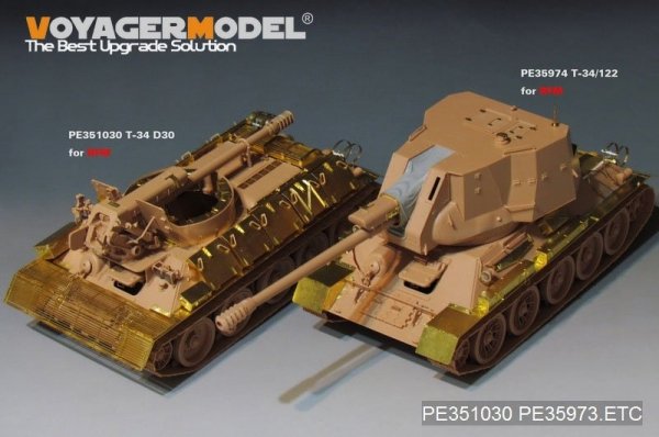 Voyager Model PE35974 T-34/85 &amp;T-34/122 Fenders For RFM 5013 1/35
