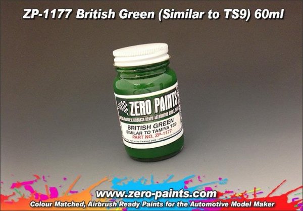 Zero Paints ZP-1177 British Green Paint (Similar to TS9) 60ml
