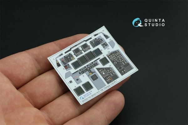 Quinta Studio QDS-32119 F-15E 3D-Printed &amp; coloured Interior on decal paper ( Tamiya ) (small version) 1/32