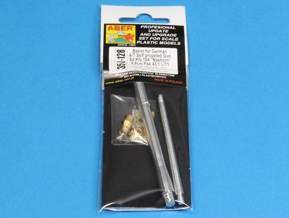 Aber 35L-128 Barrel for German A/T Self Propeled Gun Nashorn with 8,8cm Pak 43/1 L/71 (1:35)	