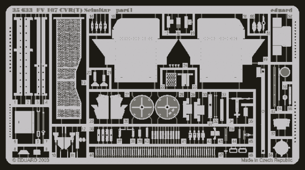 Eduard 35633 FV 107 CVR (T) Scimitar (AFV CLUB) 1/35 