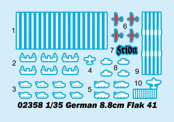 Trumpeter 02358 German 8.8cm Flak 41 1/35